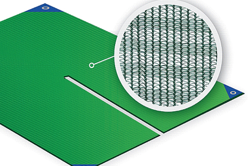 OLIVE NET Sheet with central opening