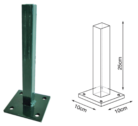 Square Floor Plate For Tail Post