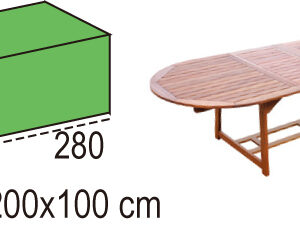 PE Outdoor Furniture Cover - Extended Round Desk
