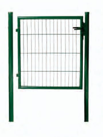 Square Frame Round Post Garden Gate - Large