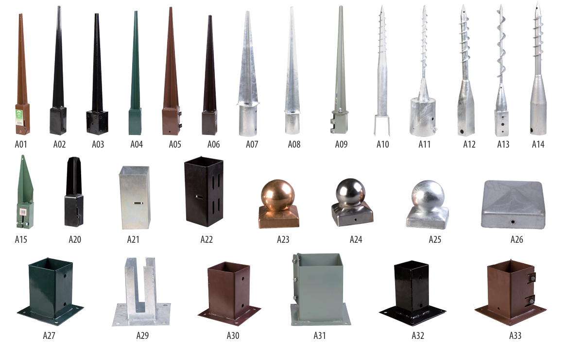 POLE ANCHORS & CAPS