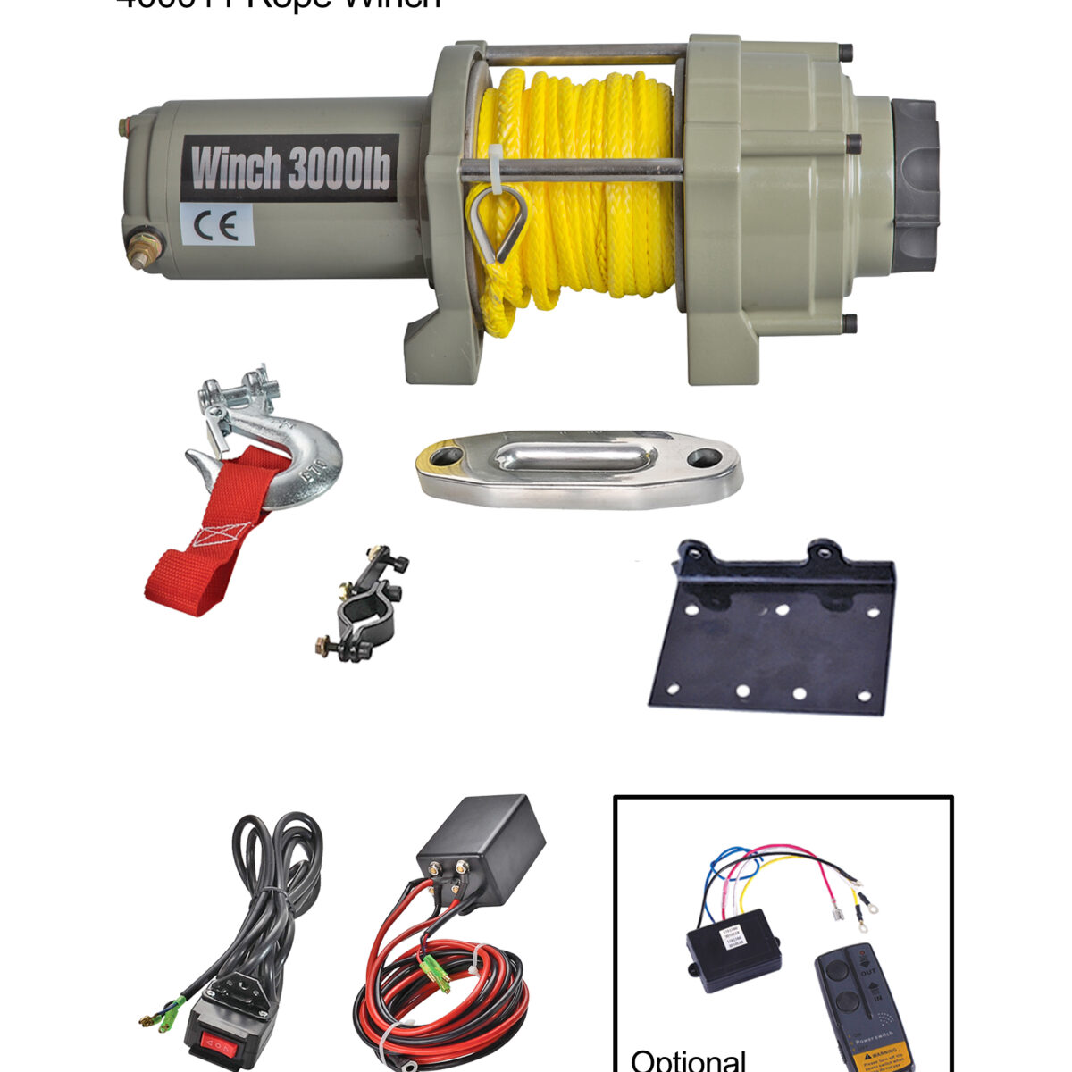 3000lbs(1361kg) Electric Winch