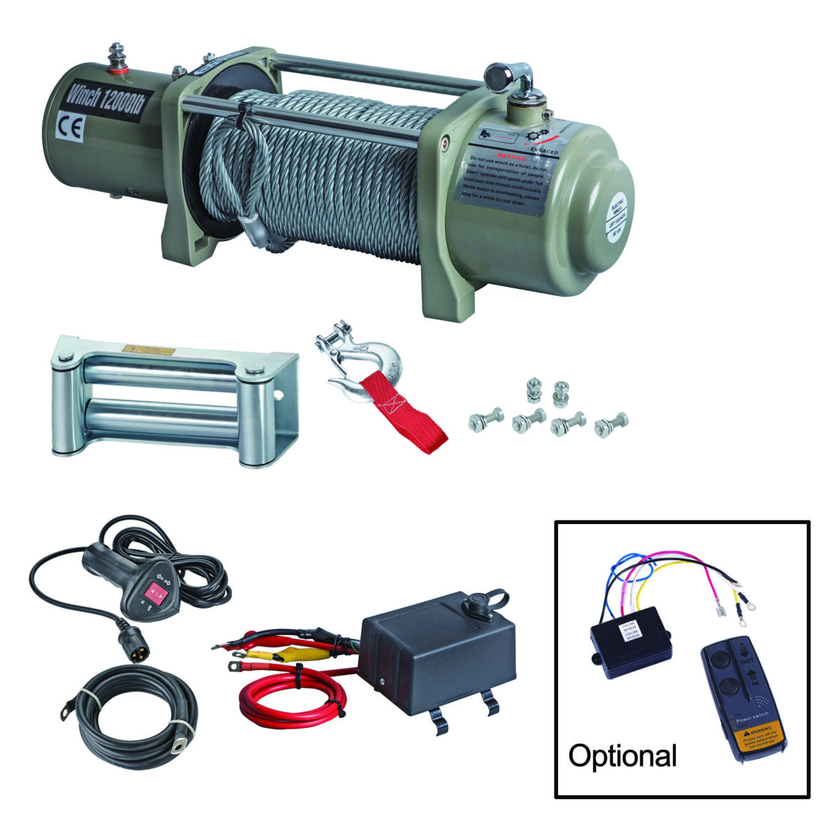 4x4 Winch 12000