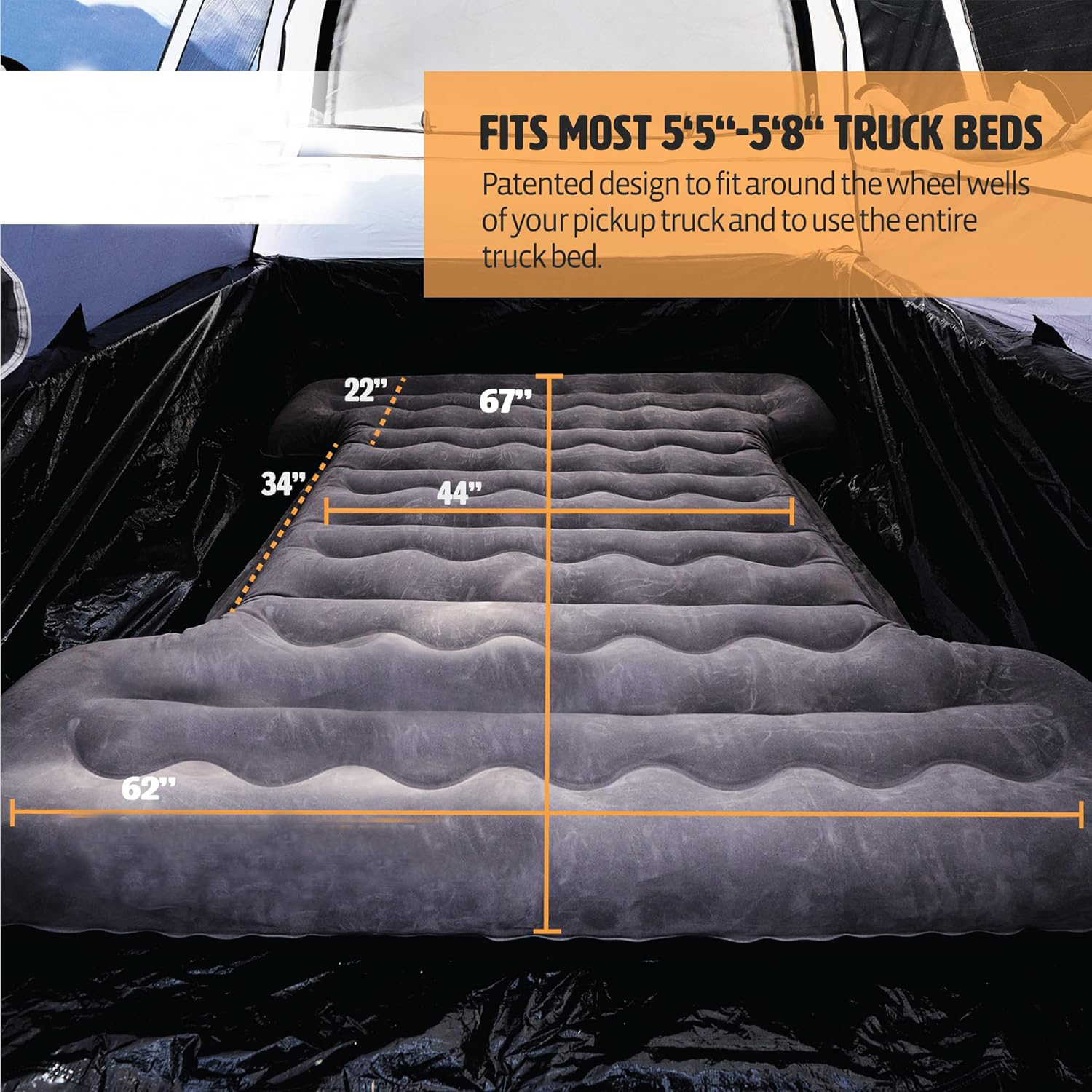 Inflatable Truck Bed Air Mattress 5.5ft to 5.8ft - Image 8