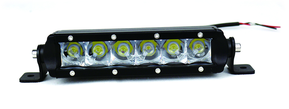 Single Row Straight Light Bar With Side Brackets